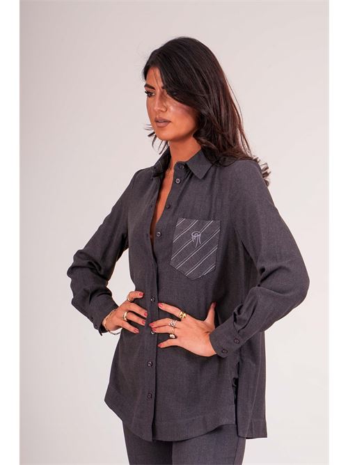 Camicia in viscosa GM by Gai Mattiolo | GM4175GRIGIO